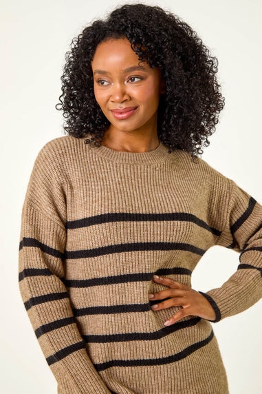 Roman Stone Petite Striped Knit Jumper