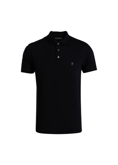 French Connection Black/Grey Cotton Polo Shirts (Pack of 3)