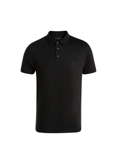 French Connection Charcoal Cotton Polo Shirts (Pack of 3)