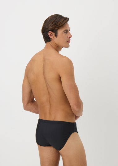 Black Plain Swim Briefs