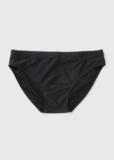Black Plain Swim Briefs