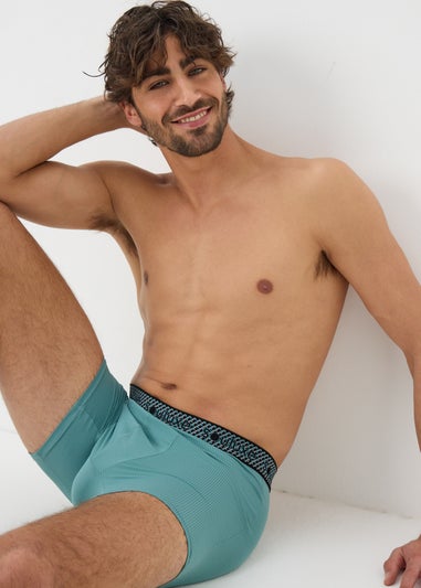 Souluxe 3 Pack Blue Waistband Boxers