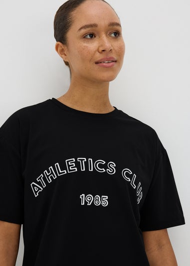 Souluxe Black Athletics Club T-Shirt