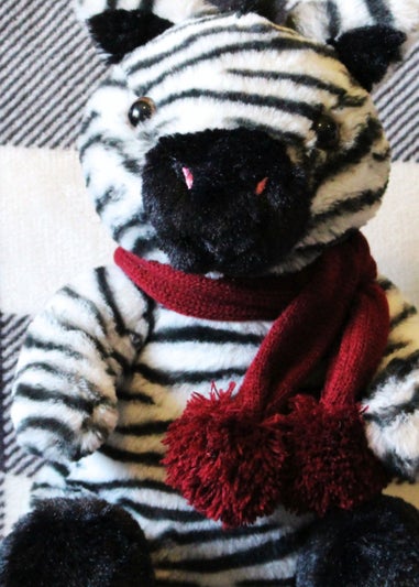 Milton & Drew Snuggly Black/White Zebra Heatable Soft Toy