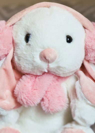 Milton & Drew Polar Cute White/Pink Bunny Heatable Stuffed Toy