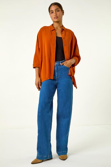 Roman Rust Relaxed Smart Stretch Shirt