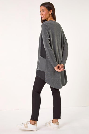 Roman Dark Grey Soft Stretch Cardigan