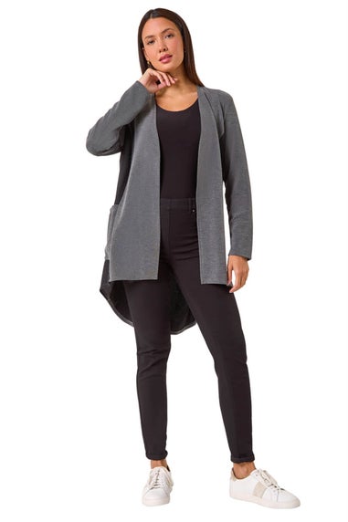 Roman Dark Grey Soft Stretch Cardigan