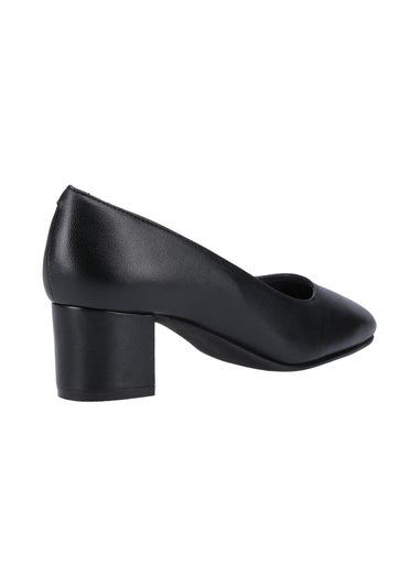 Hush Puppies Black Anna Court Shoe