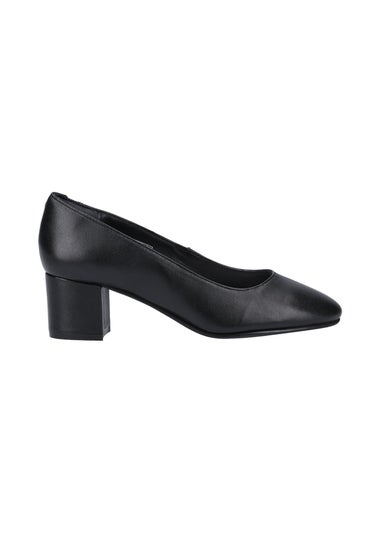 Hush Puppies Black Anna Court Shoe