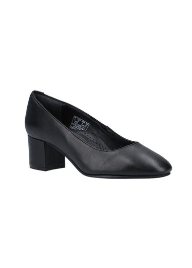 Hush Puppies Black Anna Court Shoe