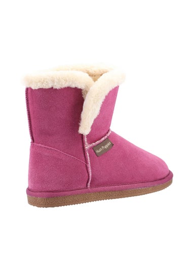 Hush Puppies Pink Ashleigh Slipper Bootie