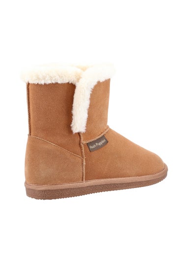 Hush Puppies Tan Ashleigh Slipper Bootie