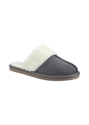 Hush Puppies Grey Arianna Mule Slippers