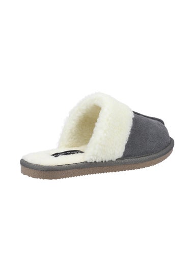 Hush Puppies Grey Arianna Mule Slippers