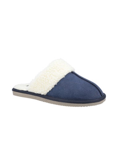 Hush Puppies Blue Arianna Mule Slippers