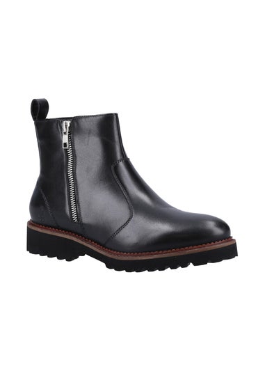 Hush Puppies Black Grace Zip Boot