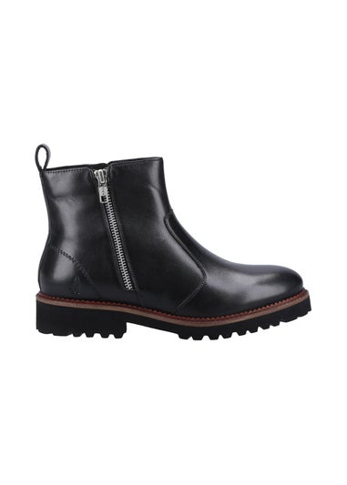 Hush Puppies Black Grace Zip Boot