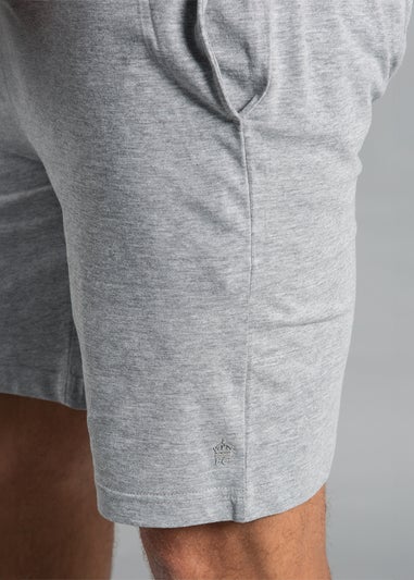 French Connection Light Grey Cotton Embossed T-Shirt and Short Set