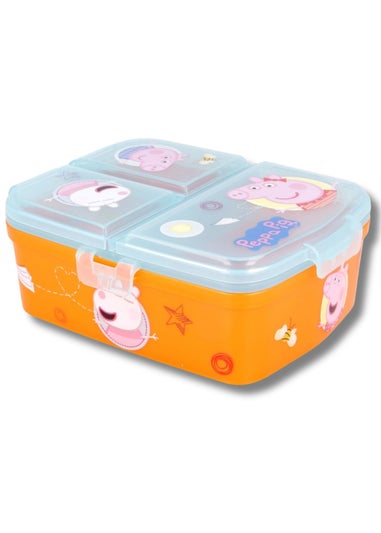 Peppa Pig Orange Multi Compartment Lunch Set