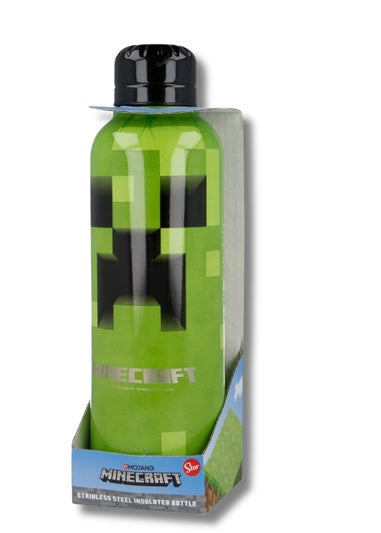 Minecraft Green Stainless Steel Bottle (515 ml)