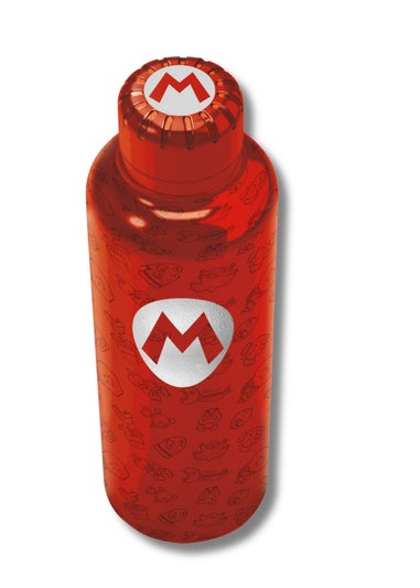 Super Mario Red Insulated Stainless Steel Bottle Gift Box (515 ml)