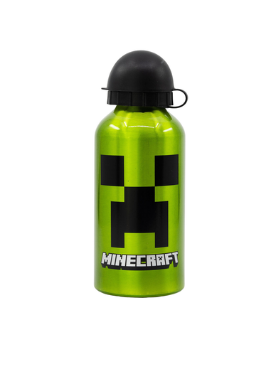 Minecraft Green Stainless Steel Sandwich Box Set With Aluminium Bottle