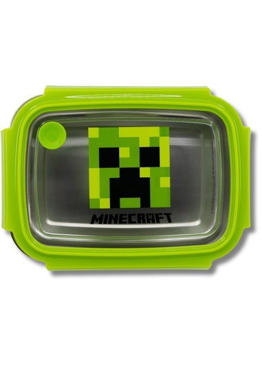 Minecraft Green Stainless Steel Sandwich Box Set With Aluminium Bottle