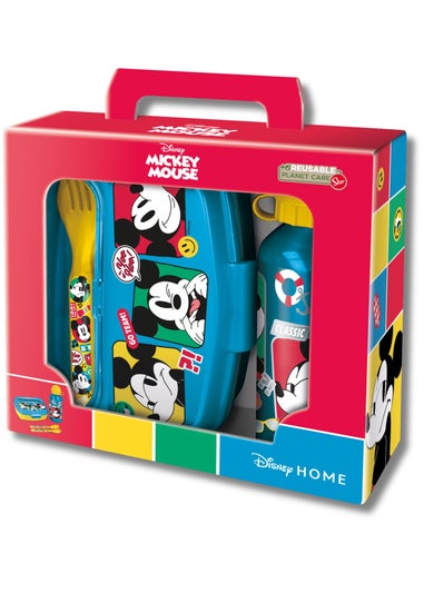 Disney Blue Mickey Mouse Back To School Set Box 4pcs