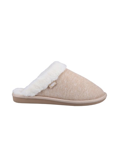 Rocket Dog Taupe Rosie Skirball Jersey Mule Slippers