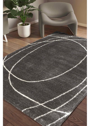 Relay Homemaker Halo Squiggle Grey Rug