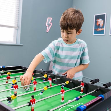 Power Play Black/Green Stand Up Football Games Table (3ft)