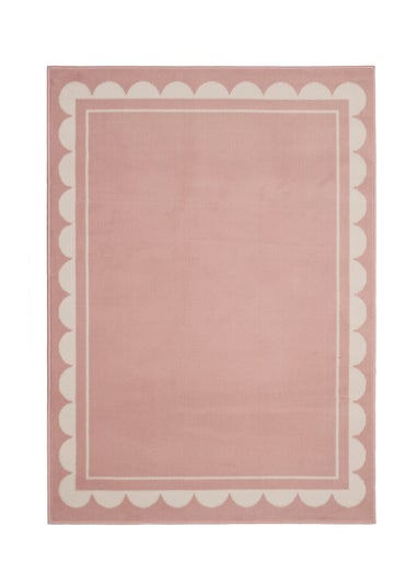 Homemaker Scallop Blush Rug