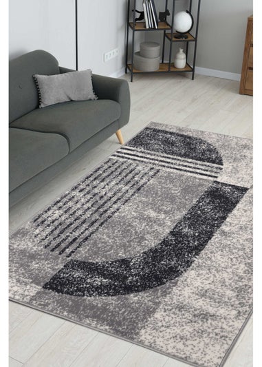 Homemaker Modern Geo Grey/Blue Rug