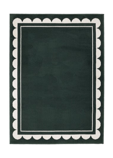 Homemaker Scallop Forest Green Rug