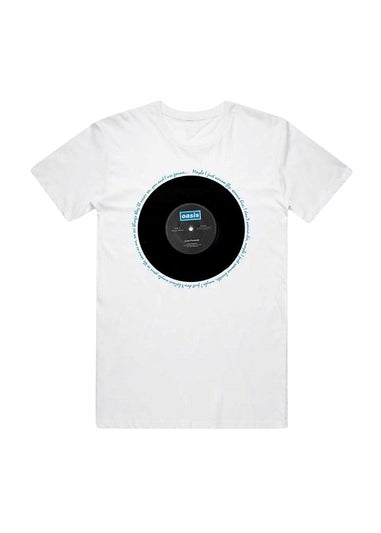 Oasis White Live Forever Single T-Shirt