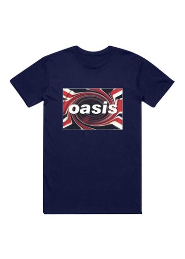 Oasis Navy Union Jack T-Shirt