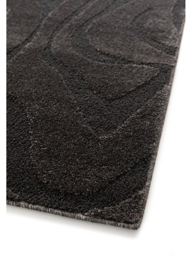 Homemaker Reef Ripple Charcoal Anthracite Rug