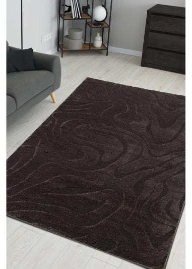 Homemaker Reef Ripple Charcoal Anthracite Rug