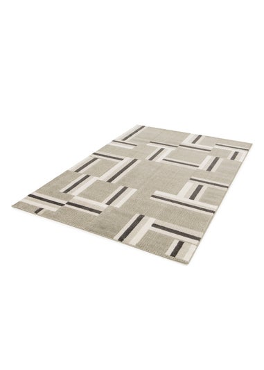 Homemaker Milan Grey/Stone/Cream Blocks Rug