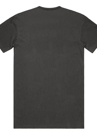 Oasis Liam Gallagher Charcoal Grey Monochrome Cotton T-Shirt