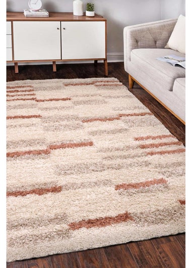 Homemaker Nomad Linear Natural Shaggy Rug