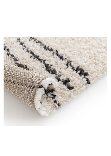 Homemaker Nomad Diamonds Shaggy Cream Rug