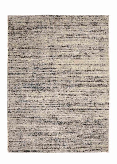 Homemaker Freya Texture Border Silver Rug