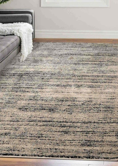 Homemaker Freya Texture Border Silver Rug