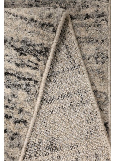 Homemaker Freya Texture Border Silver Rug