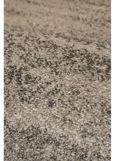 Homemaker Freya Texture Border Taupe Rug