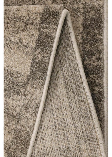 Homemaker Freya Texture Border Taupe Rug