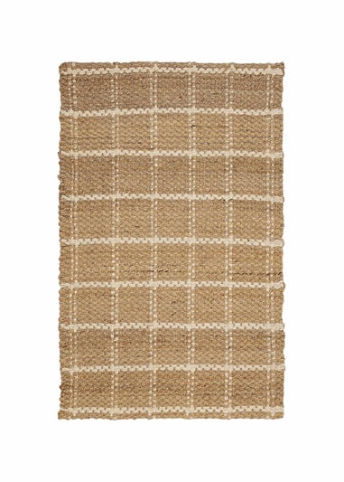 Relay Jute Check Natural Rug