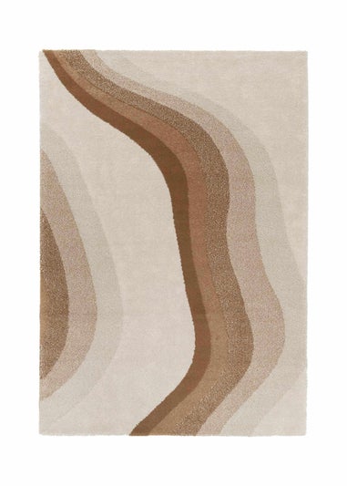 Homemaker Sol Wave Terracotta Rug